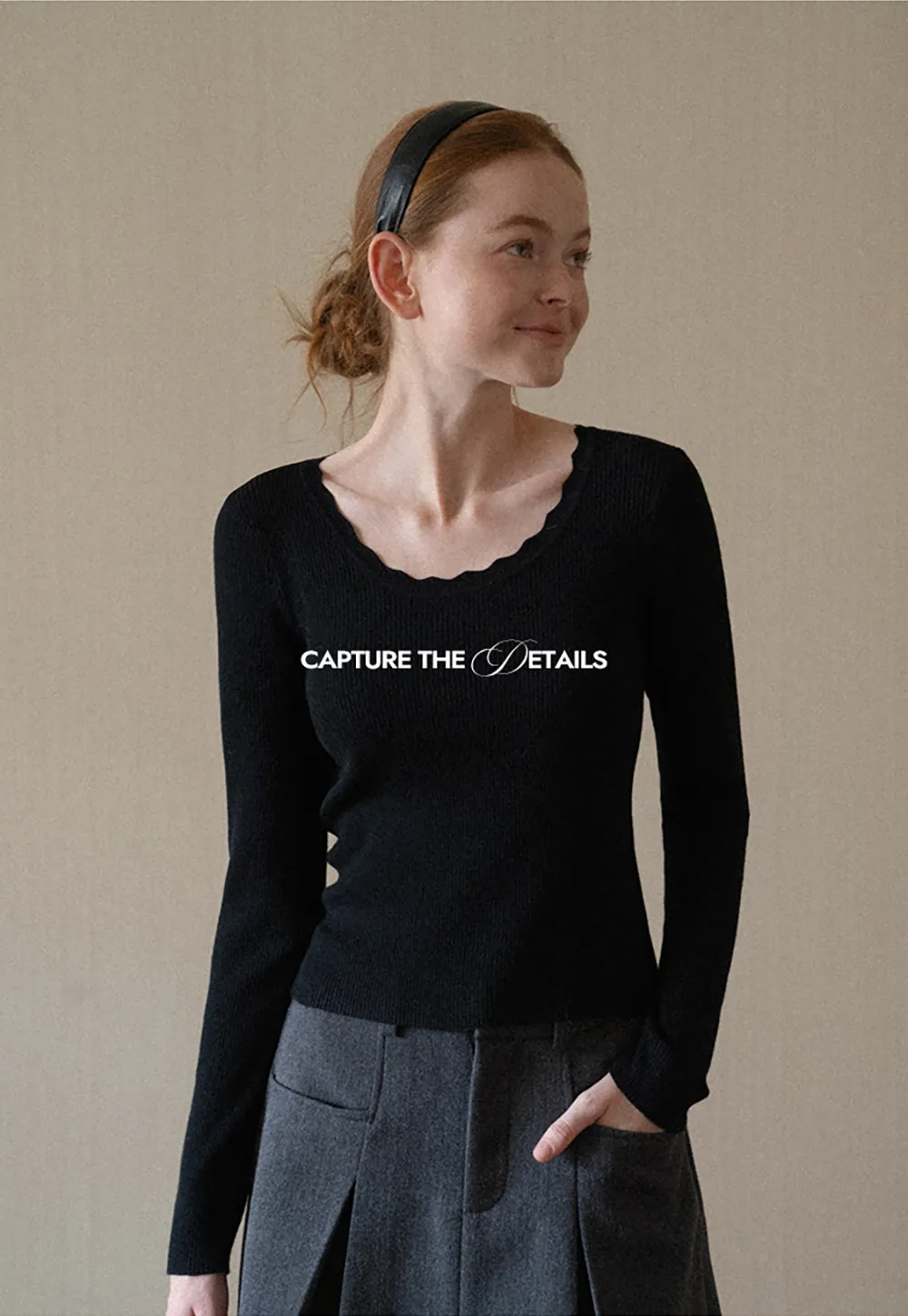 Ribbed Knit Long Sleeve Sweater