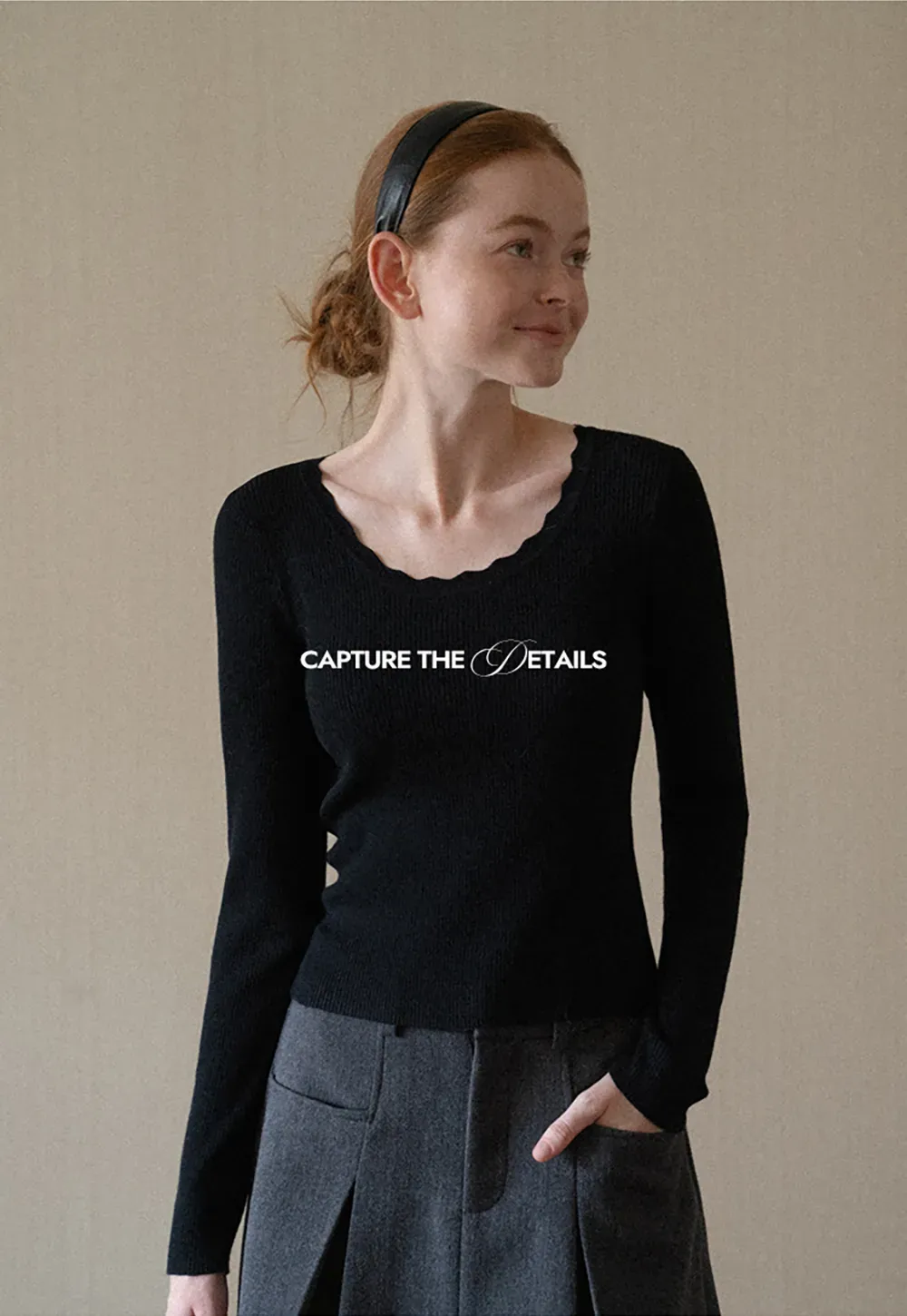 Ribbed Knit Long Sleeve Sweater