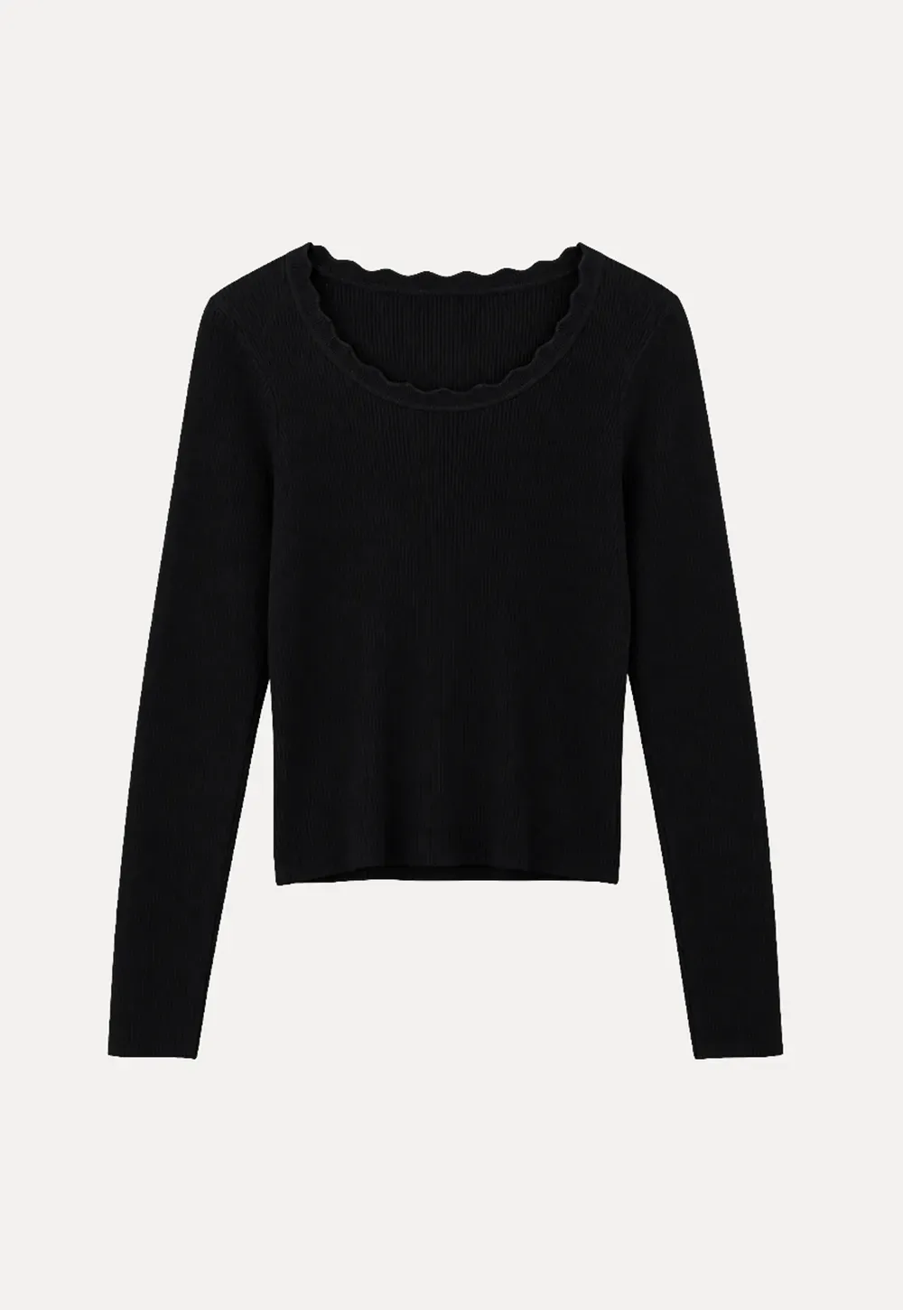 Ribbed Knit Long Sleeve Sweater