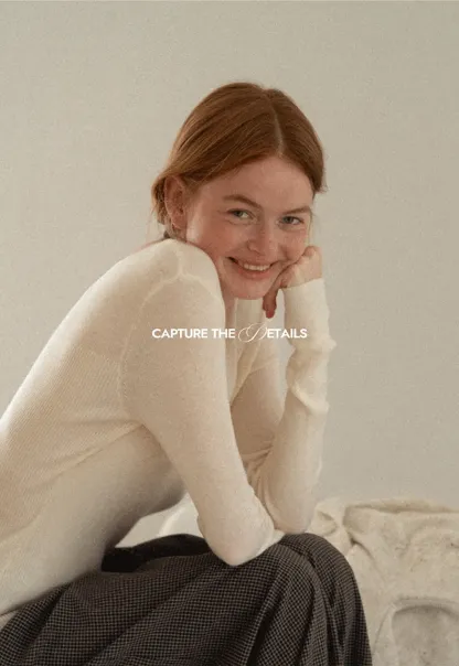 Square Neck Long Sleeve Knit Sweater