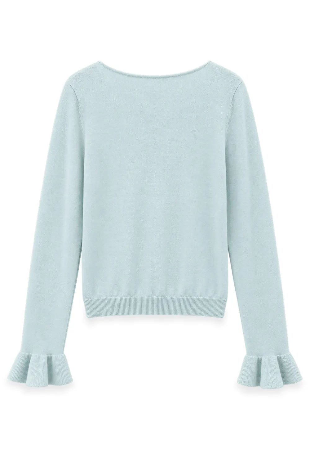 V Neck Drawstring Ribbed Knit Sweater