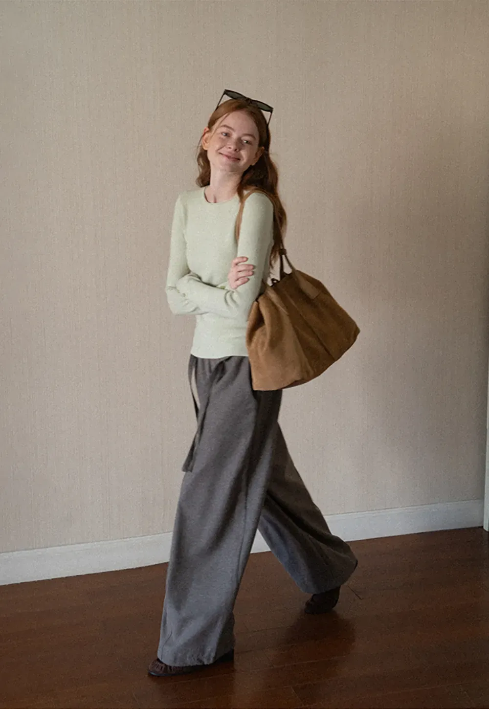 Fine Ribbed Knit Sweater