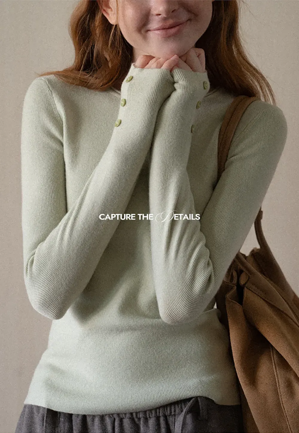 Fine Ribbed Knit Sweater