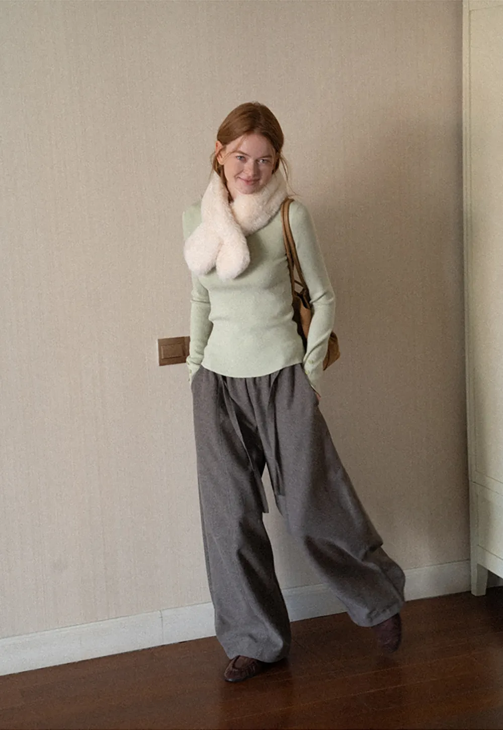 Fine Ribbed Knit Sweater