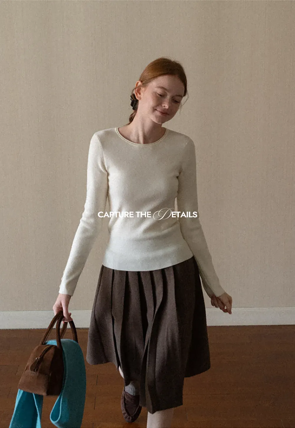 Fine Ribbed Knit Sweater