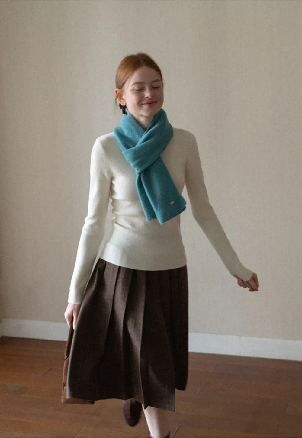 Fine Ribbed Knit Sweater
