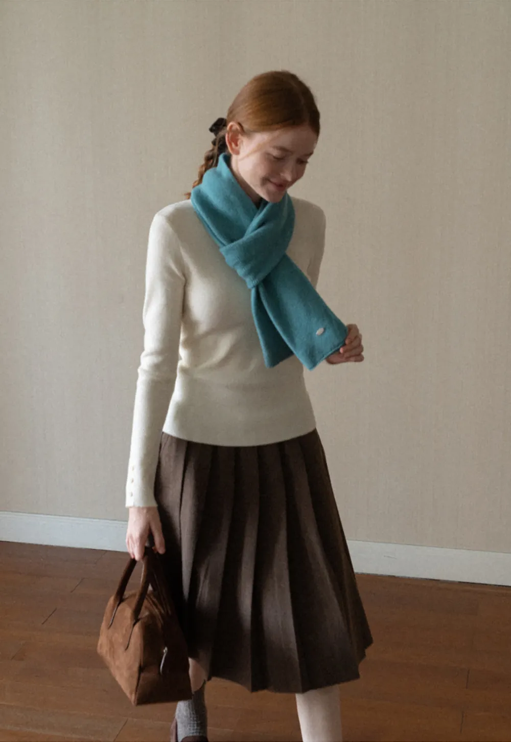 Fine Ribbed Knit Sweater