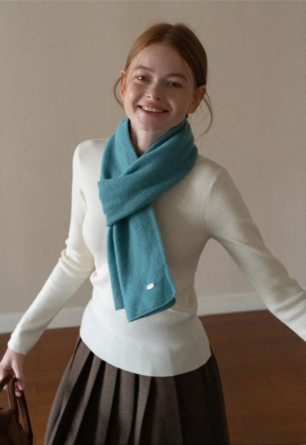 Fine Ribbed Knit Sweater