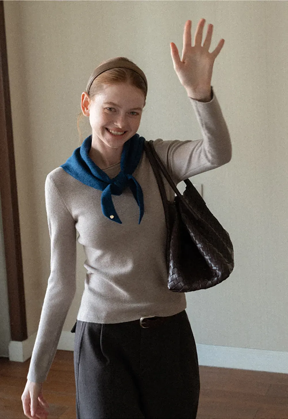 Fine Ribbed Knit Sweater