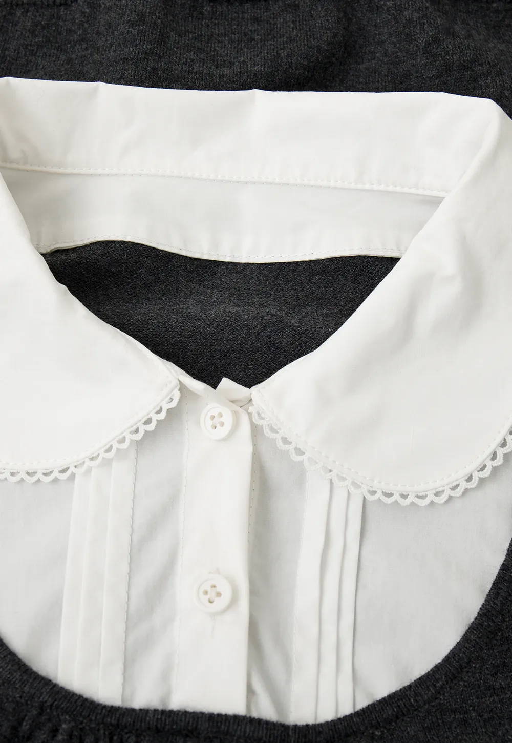 Peter Pan Collar Woolen Knit Sweater