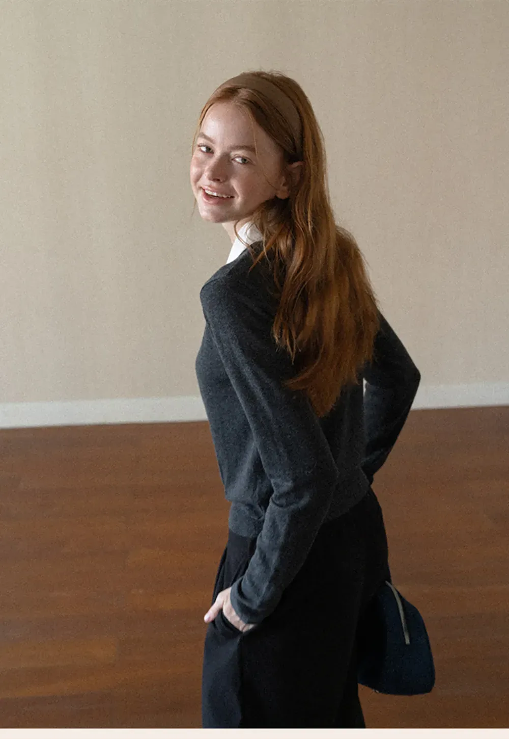 Peter Pan Collar Woolen Knit Sweater