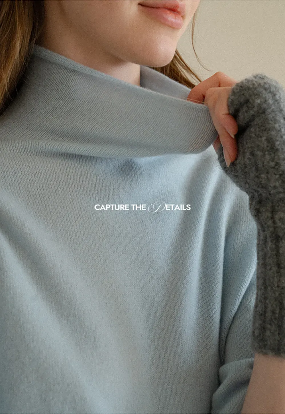 High Neck Short Sleeve Woolen Knit Sweater