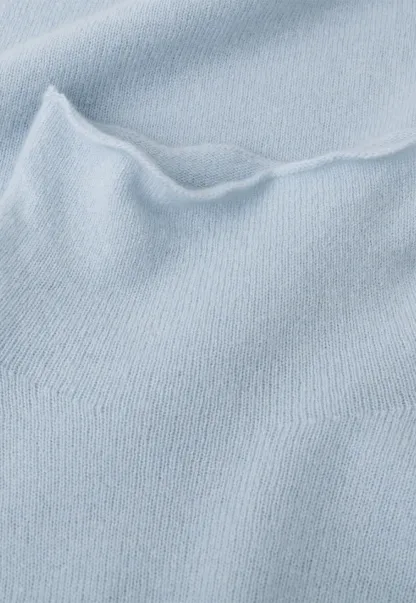 High Neck Short Sleeve Woolen Knit Sweater
