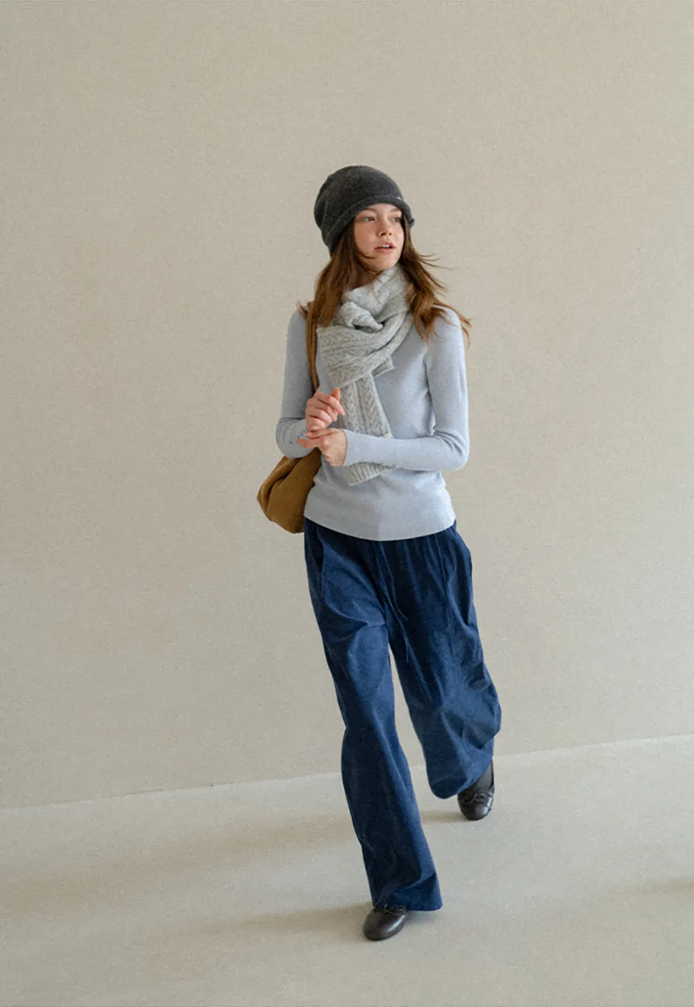Button Detail Ribbed Knit Sweater