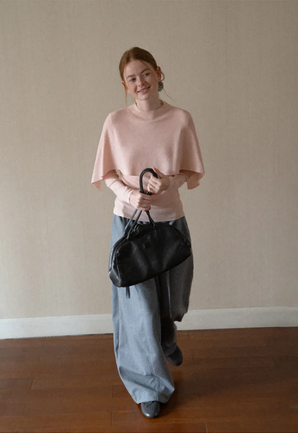 Cap Sleeve Layered Knit Sweater
