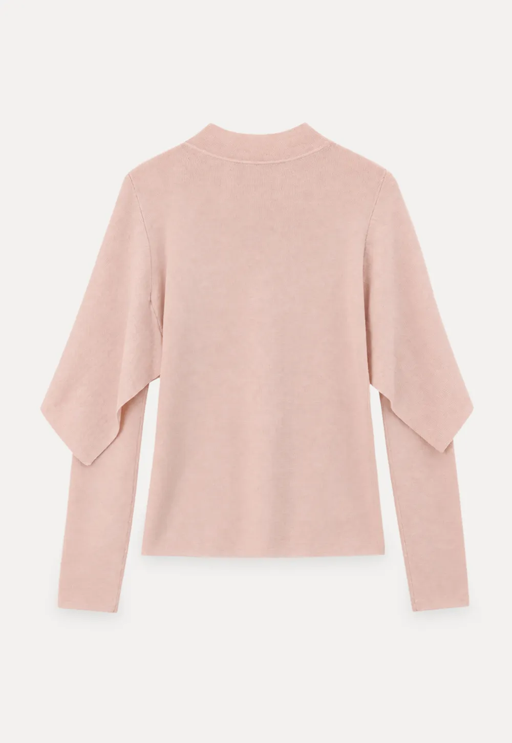 Cap Sleeve Layered Knit Sweater