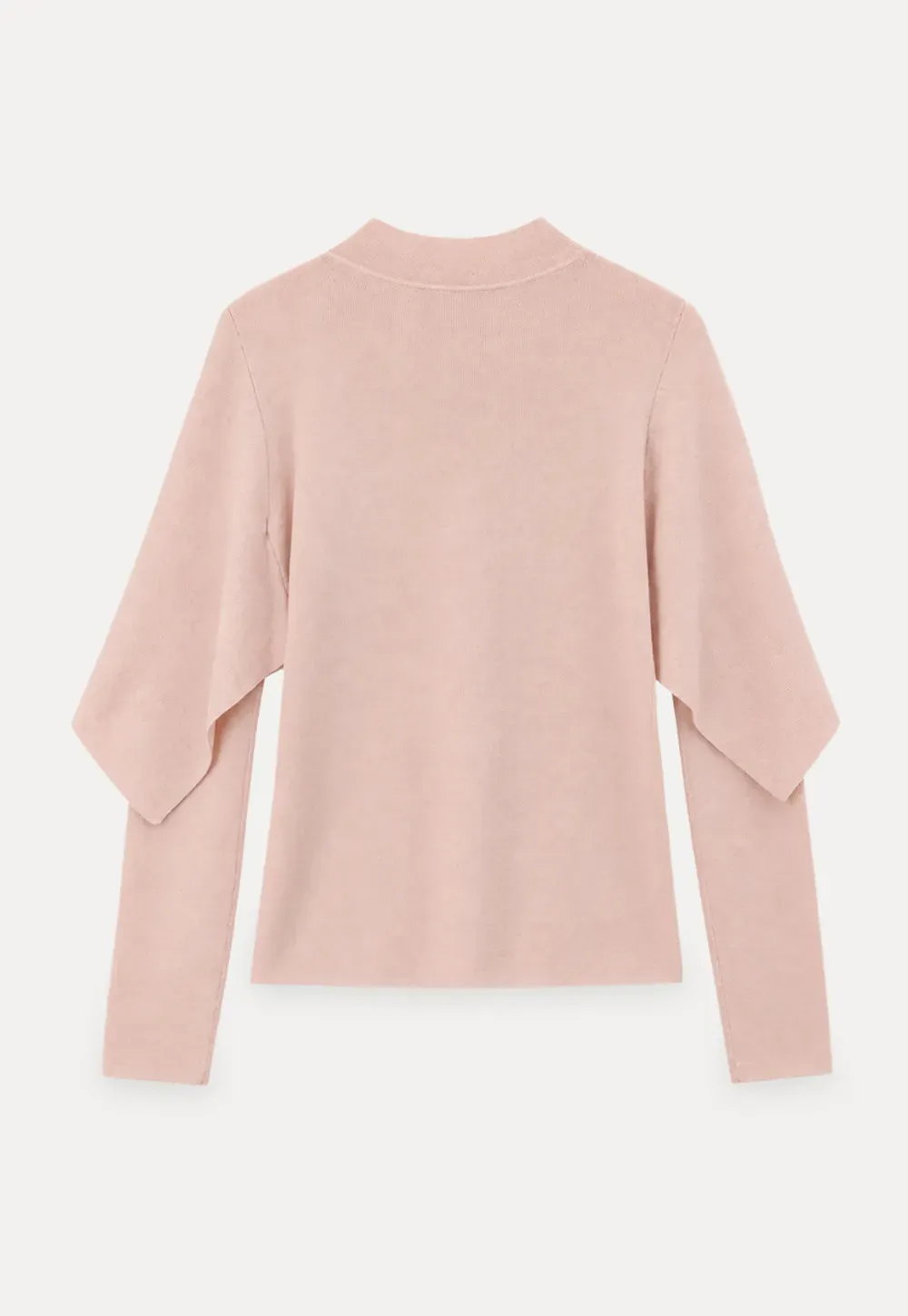 Cap Sleeve Layered Knit Sweater