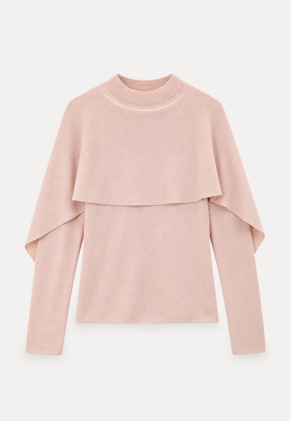 Cap Sleeve Layered Knit Sweater
