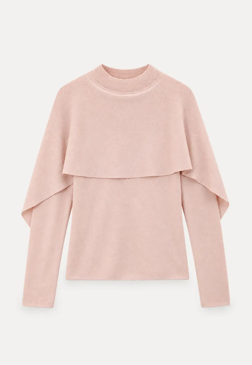 Cap Sleeve Layered Knit Sweater