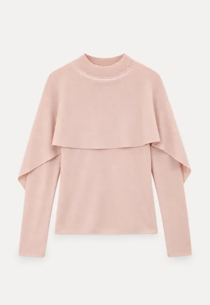 Cap Sleeve Layered Knit Sweater
