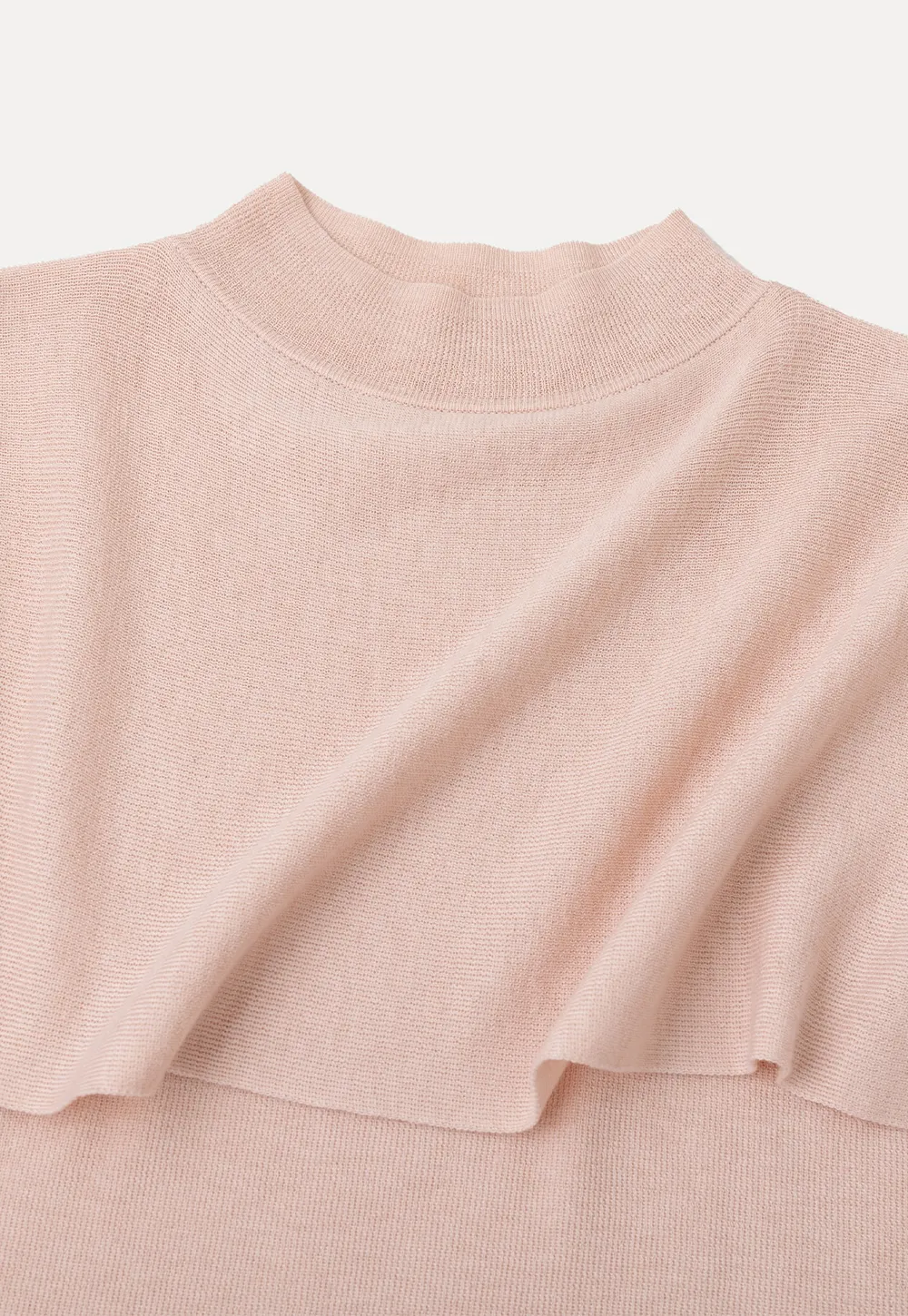 Cap Sleeve Layered Knit Sweater
