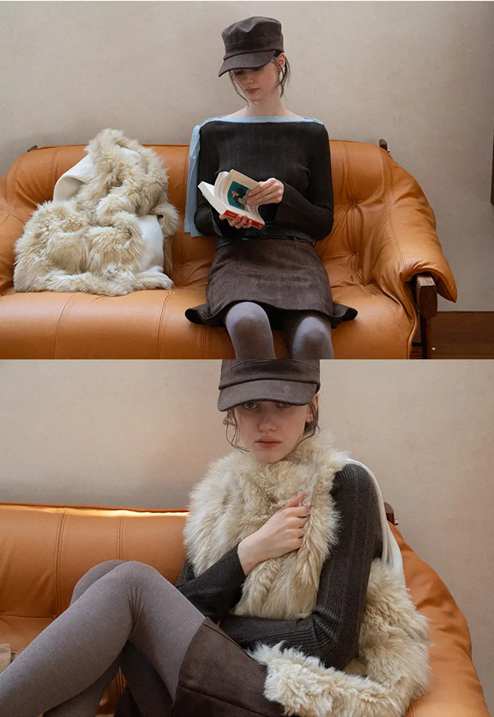 Ribbed Knit Sweater with Bow Shoulder Detail
