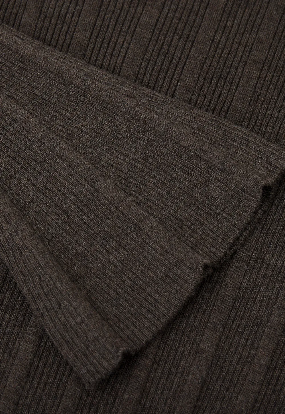 Ribbed Knit Sweater with Bow Shoulder Detail