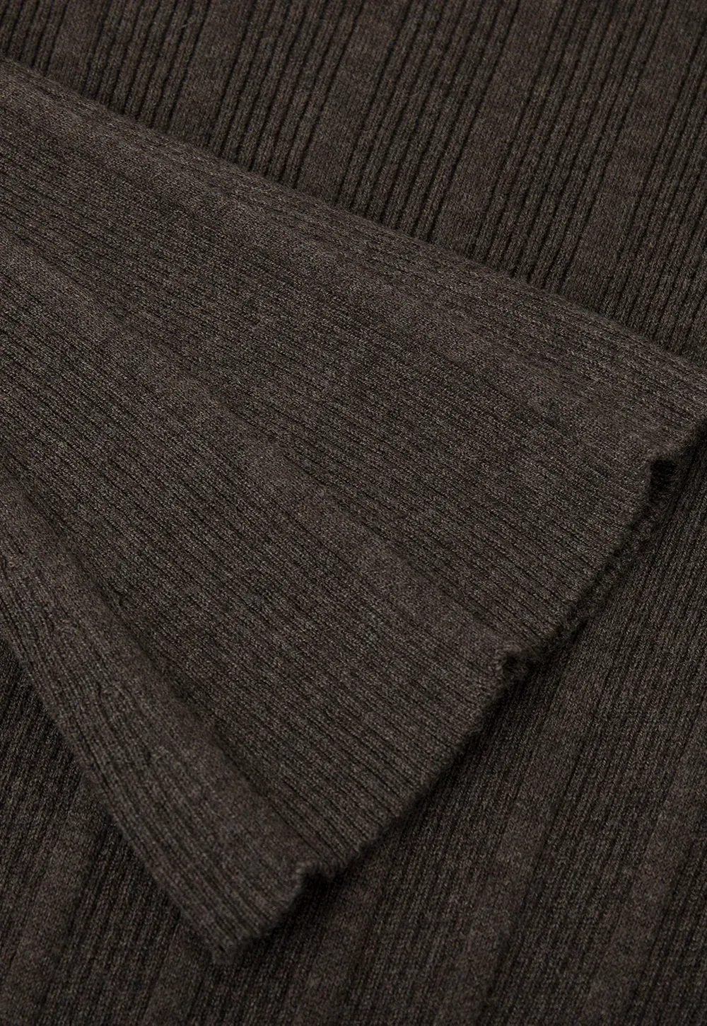 Ribbed Knit Sweater with Bow Shoulder Detail