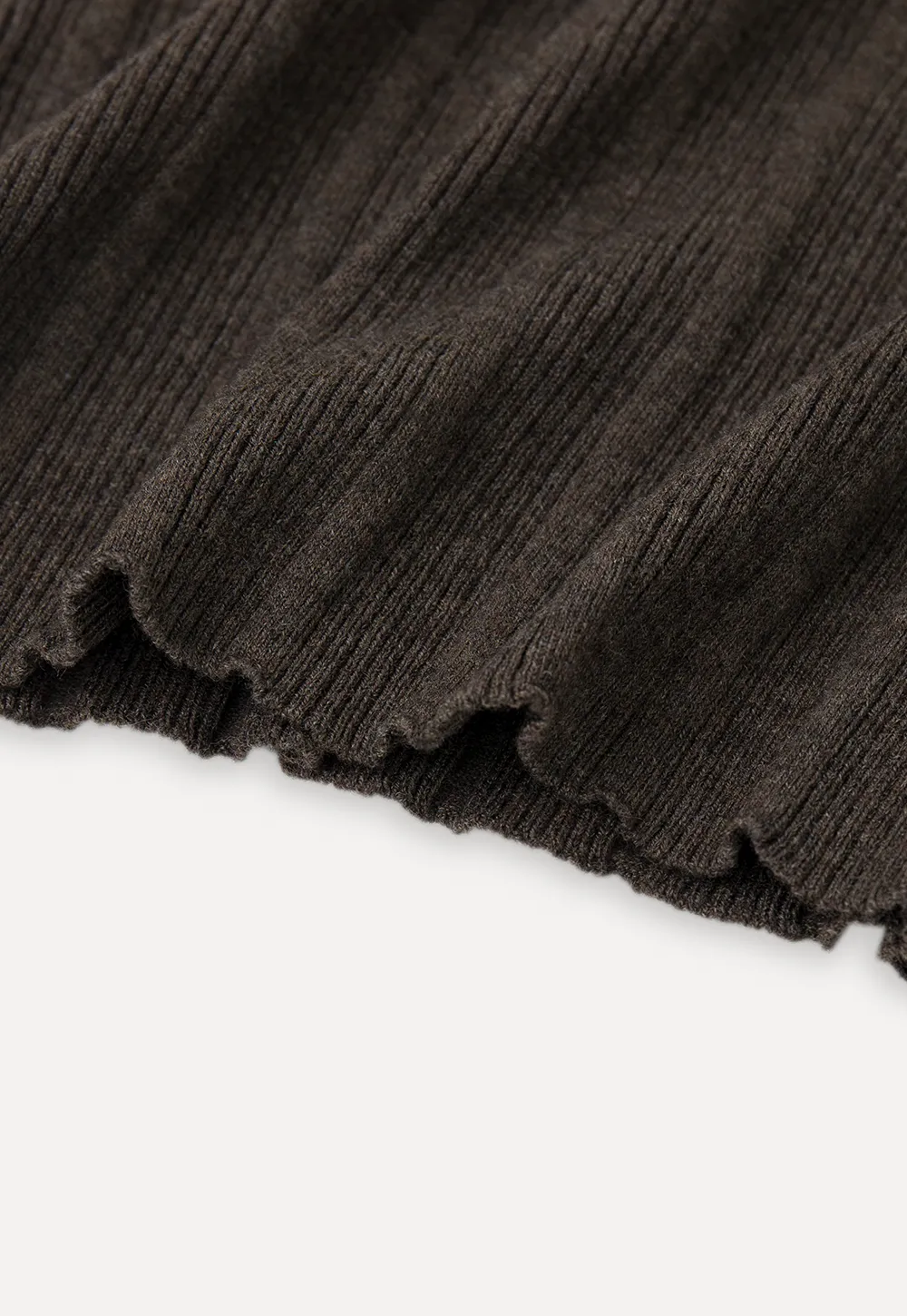 Ribbed Knit Sweater with Bow Shoulder Detail