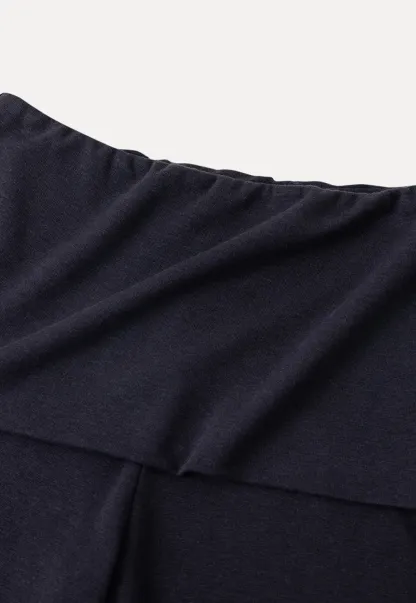 Tube Top with Drawstring Waist and Wide Leg Casual Pants