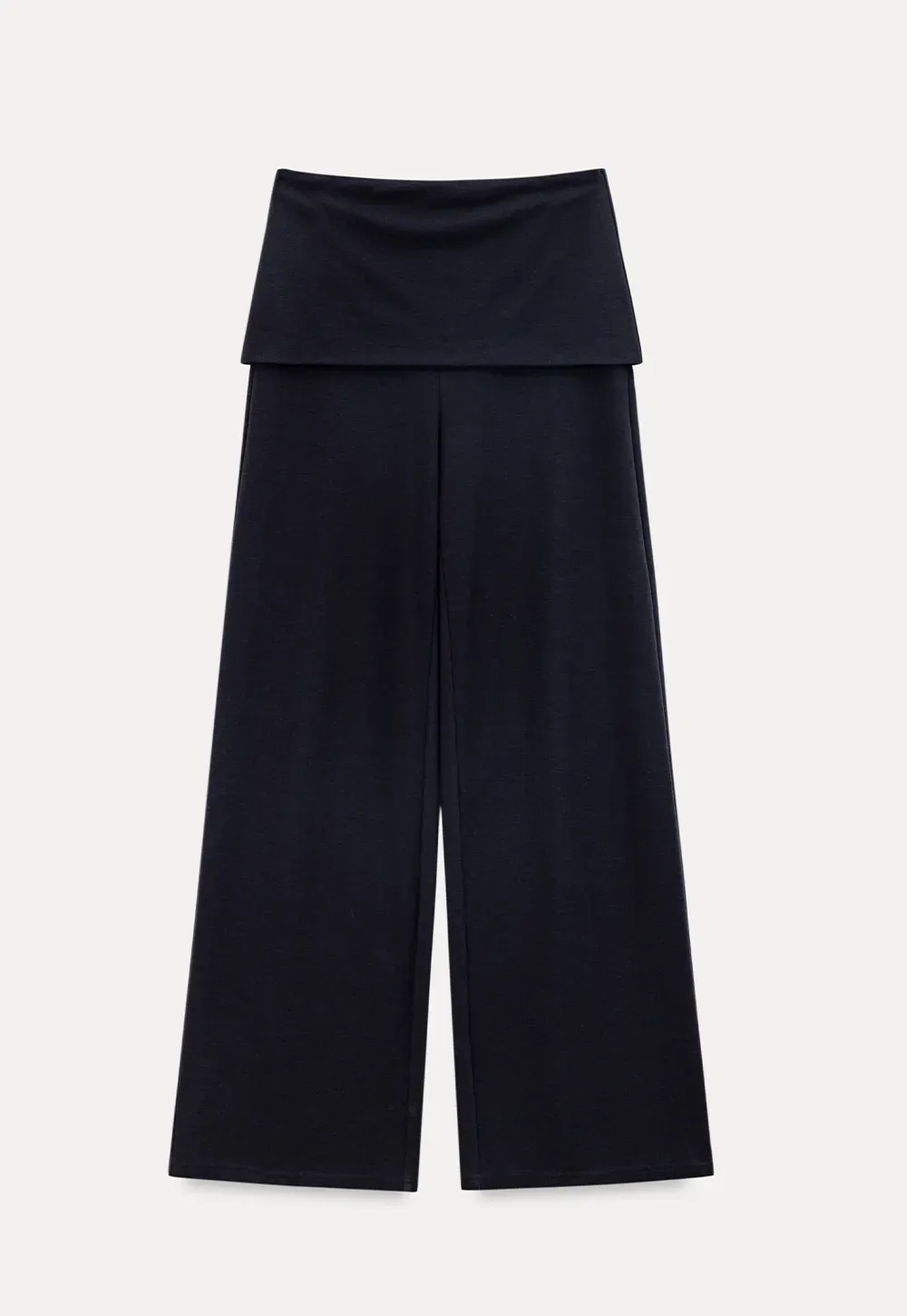 Tube Top with Drawstring Waist and Wide Leg Casual Pants