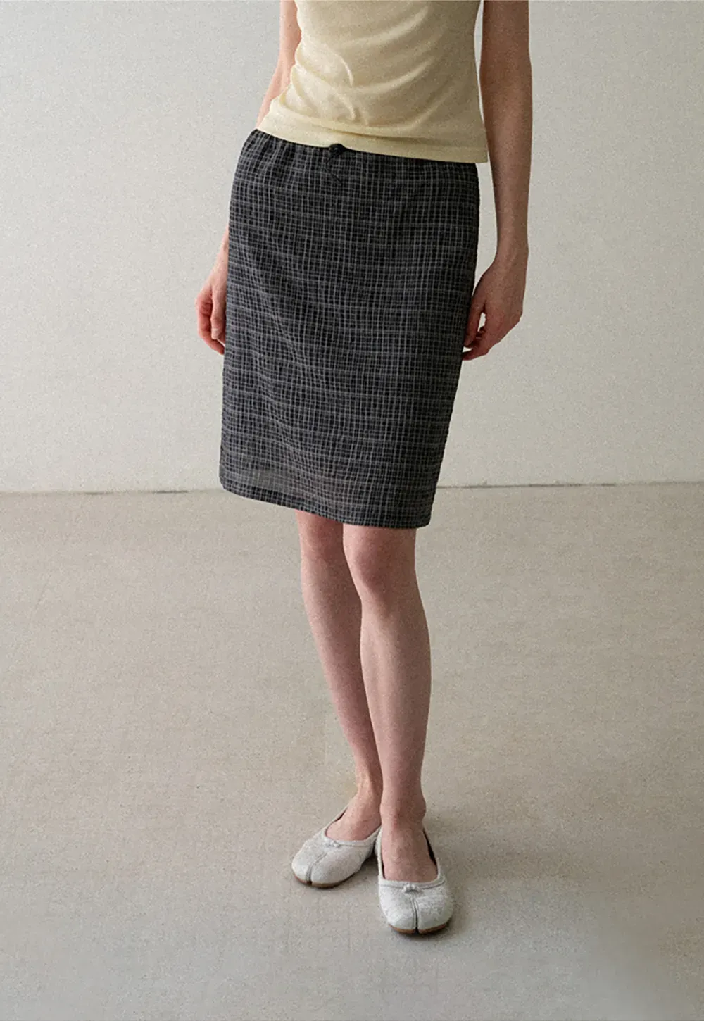 Checkered Halter Neck Tube Top