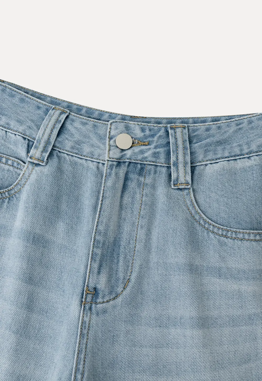 Wide Leg High Waist Denim Jeans