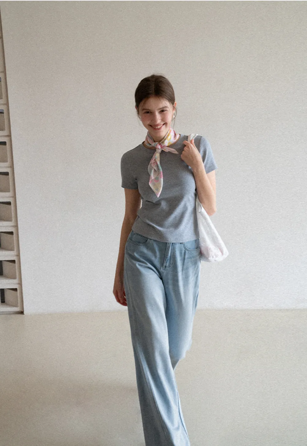 Wide Leg High Waist Denim Jeans