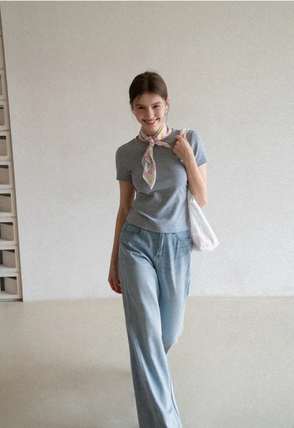 Wide Leg High Waist Denim Jeans