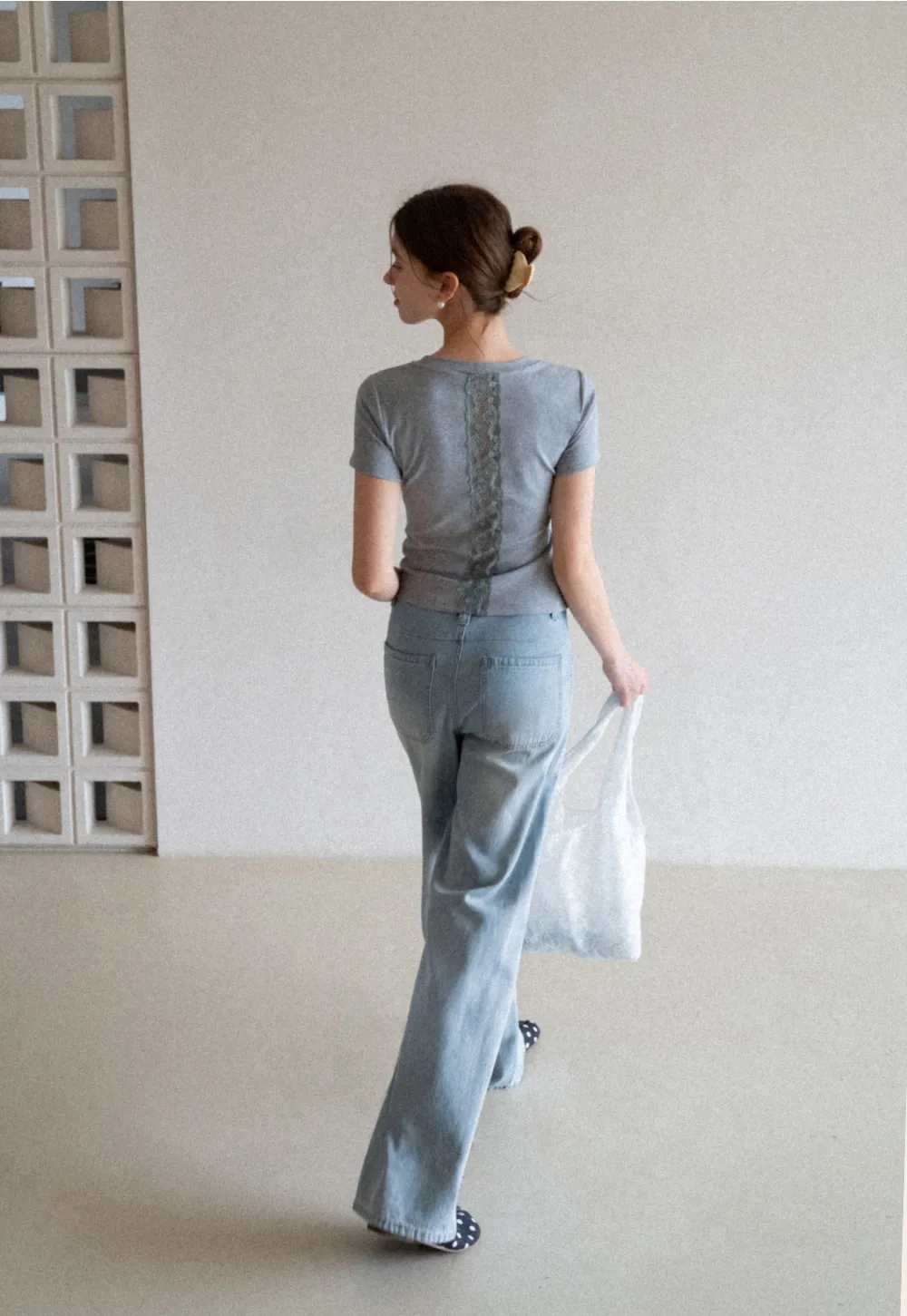 Wide Leg High Waist Denim Jeans