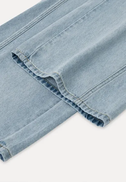 Wide Leg High Waist Denim Jeans