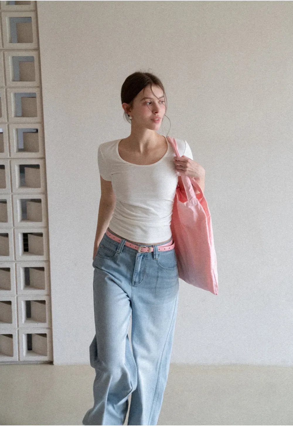 Wide Leg High Waist Denim Jeans