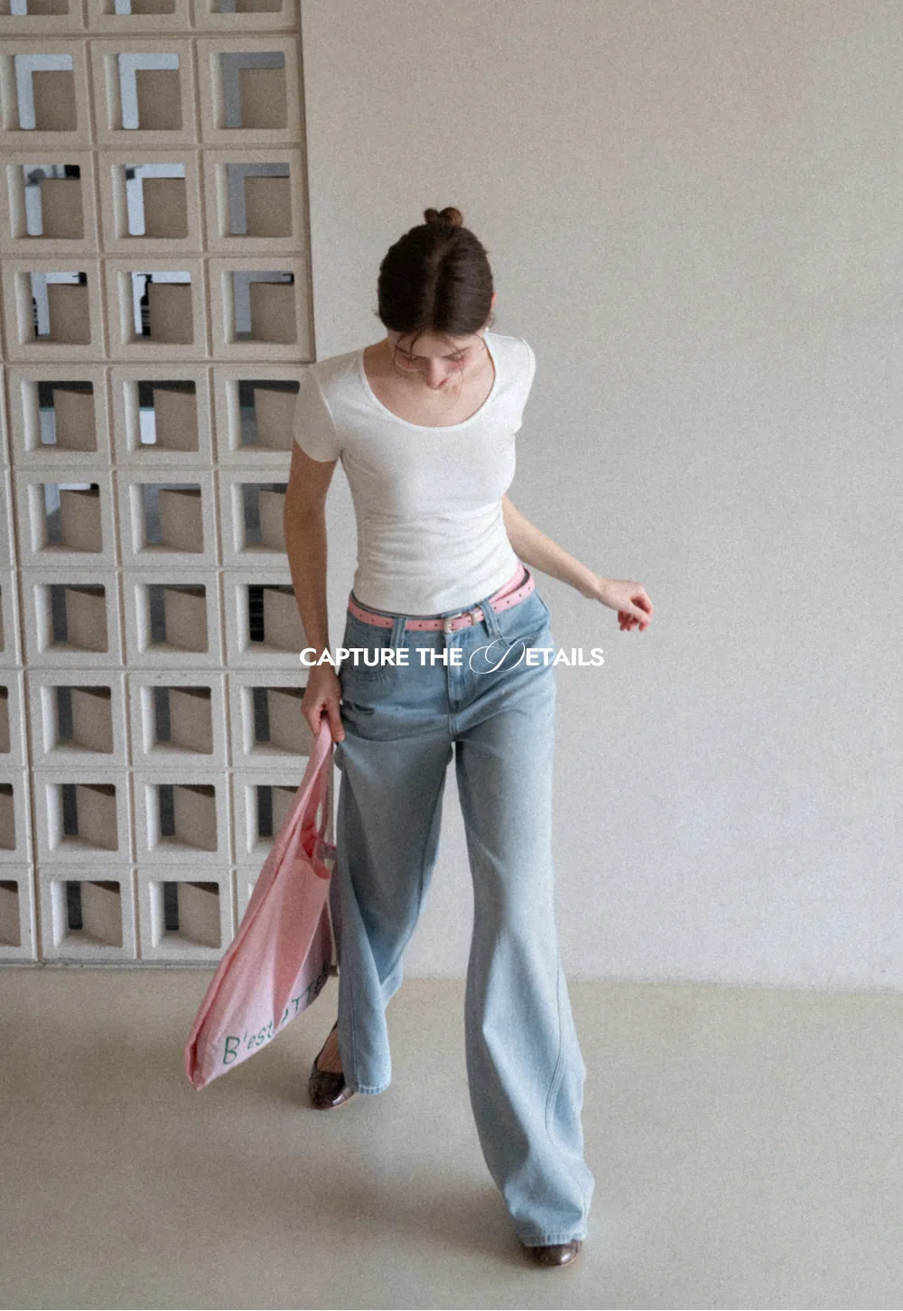 Wide Leg High Waist Denim Jeans