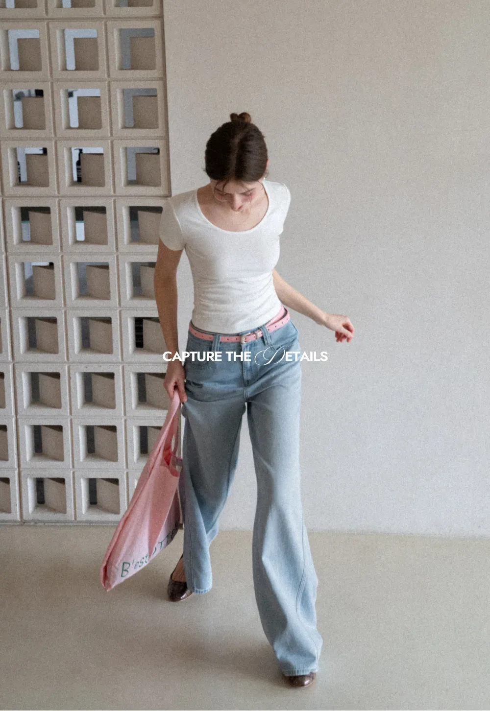 Wide Leg High Waist Denim Jeans