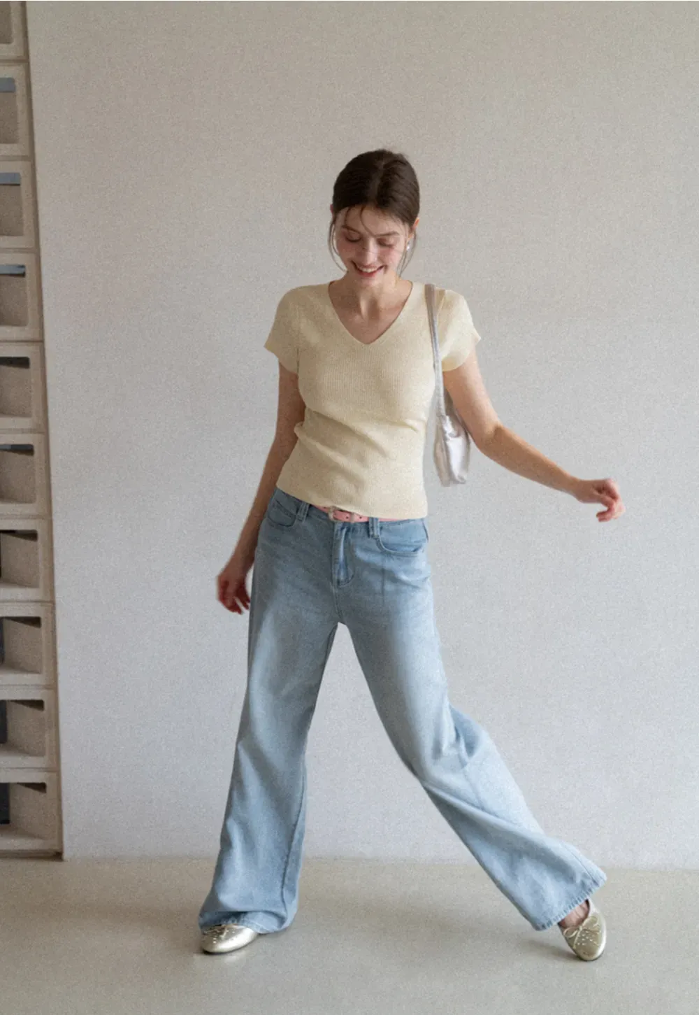 Wide Leg High Waist Denim Jeans