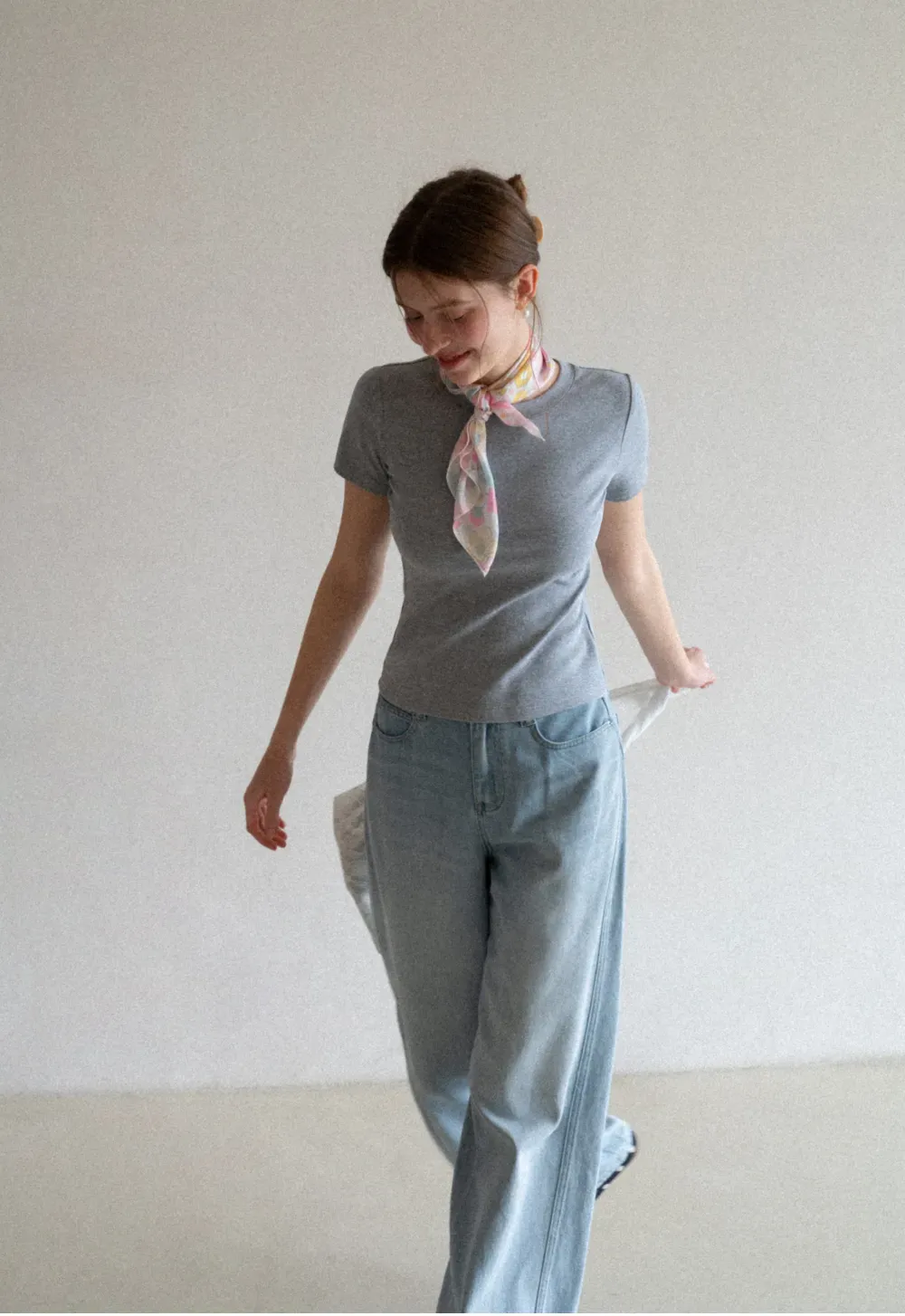 Wide Leg High Waist Denim Jeans