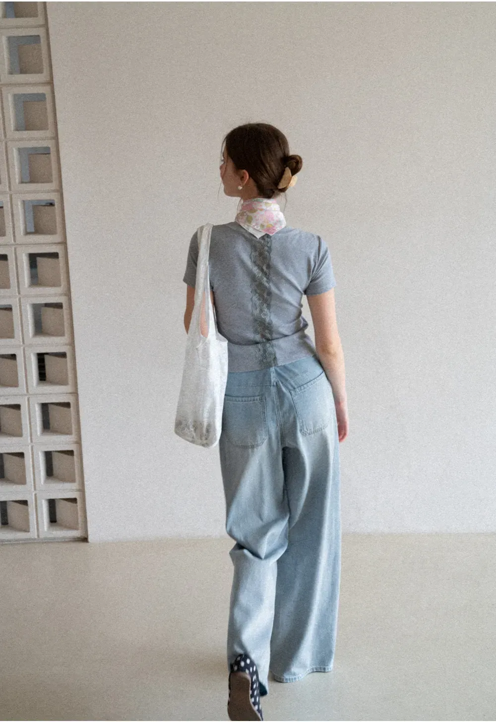 Wide Leg High Waist Denim Jeans