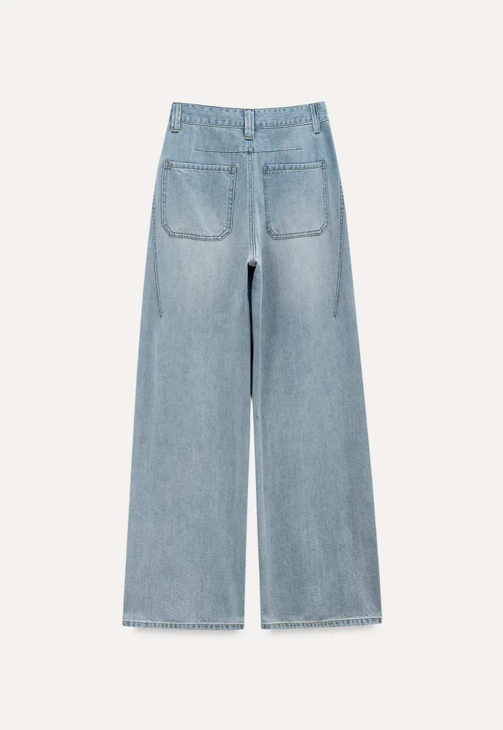 Wide Leg High Waist Denim Jeans