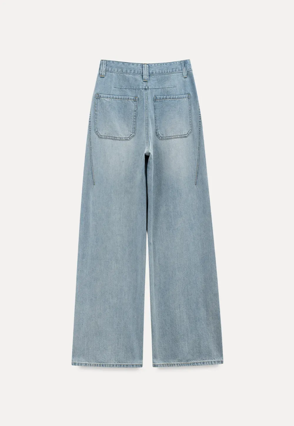 Wide Leg High Waist Denim Jeans