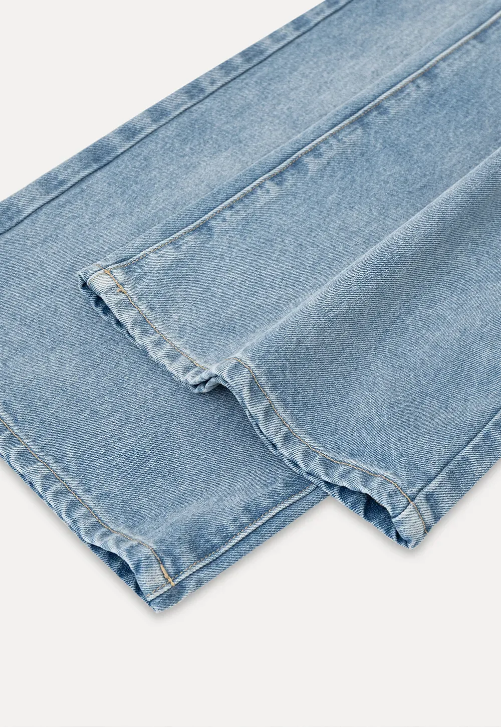 High Waist Wide Leg Denim Jeans