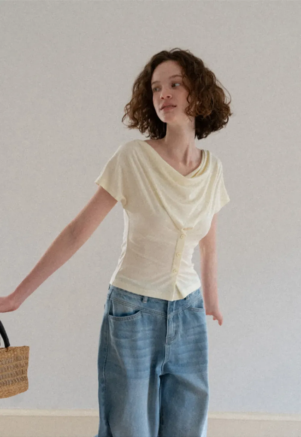 High Waist Wide Leg Denim Jeans