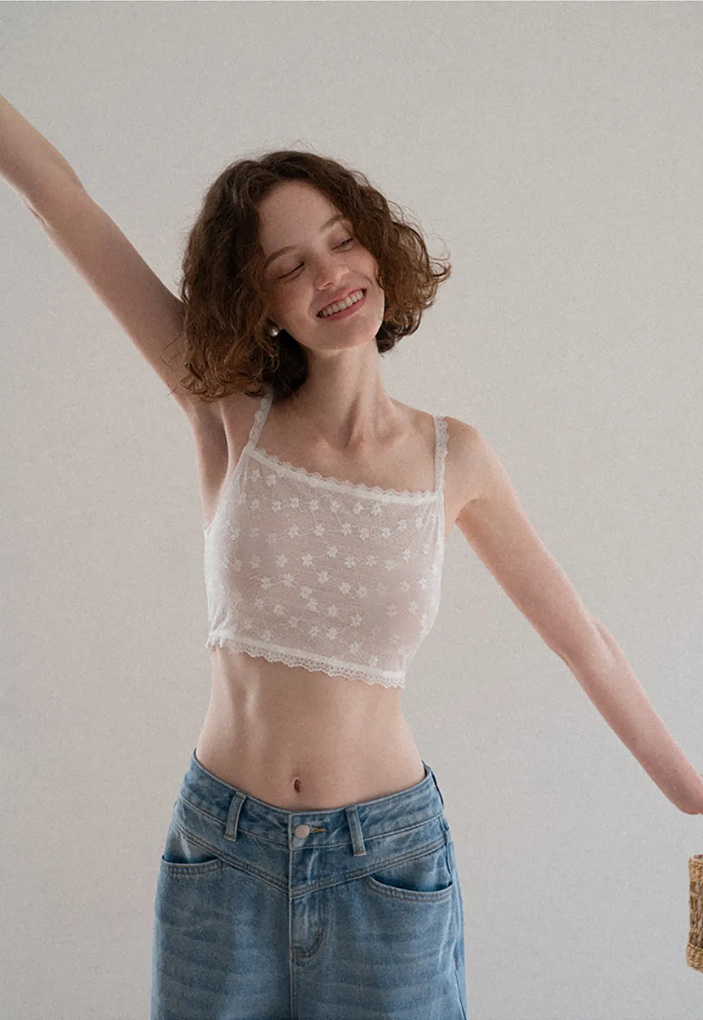 High Waist Wide Leg Denim Jeans