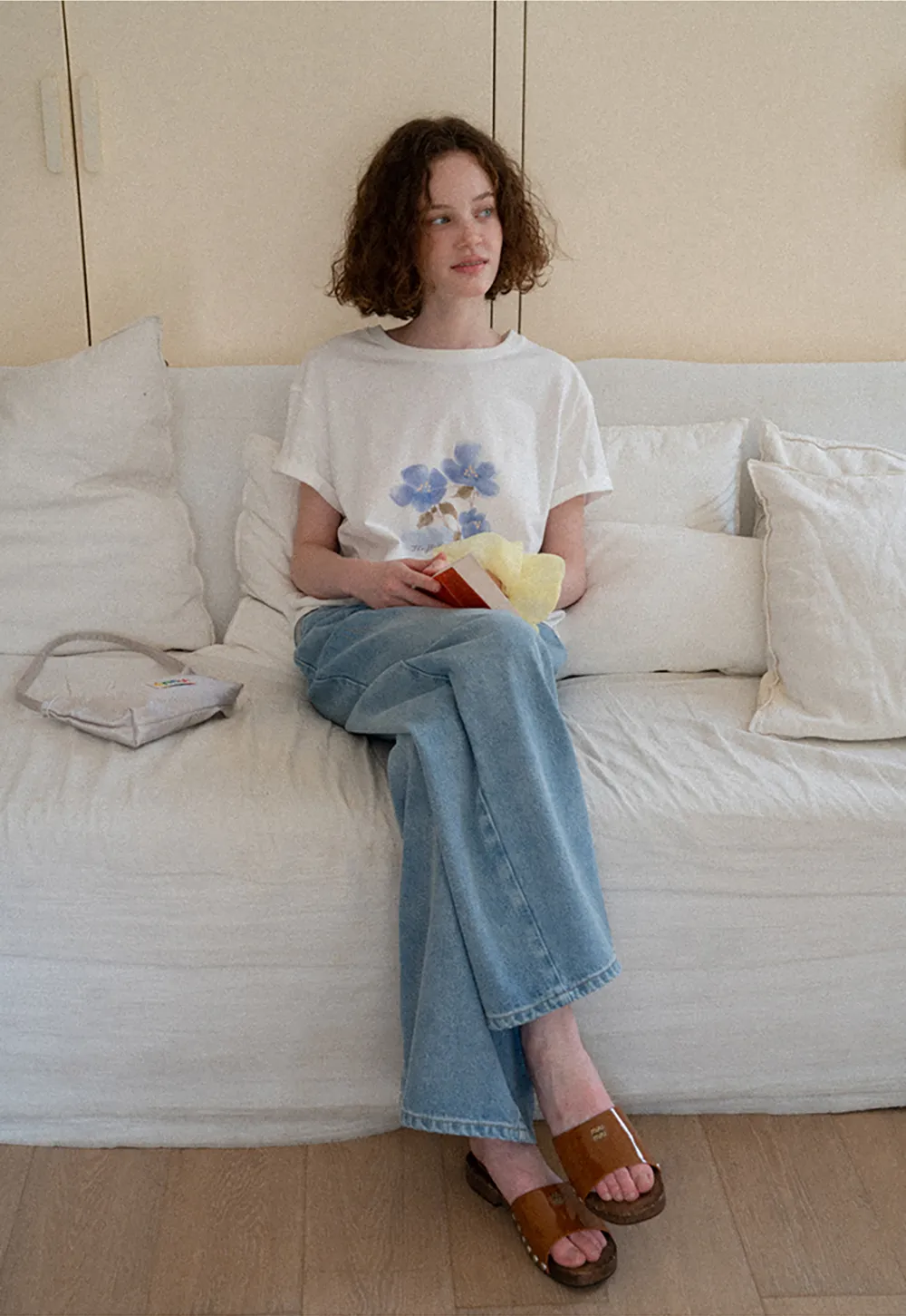 High Waist Wide Leg Denim Jeans