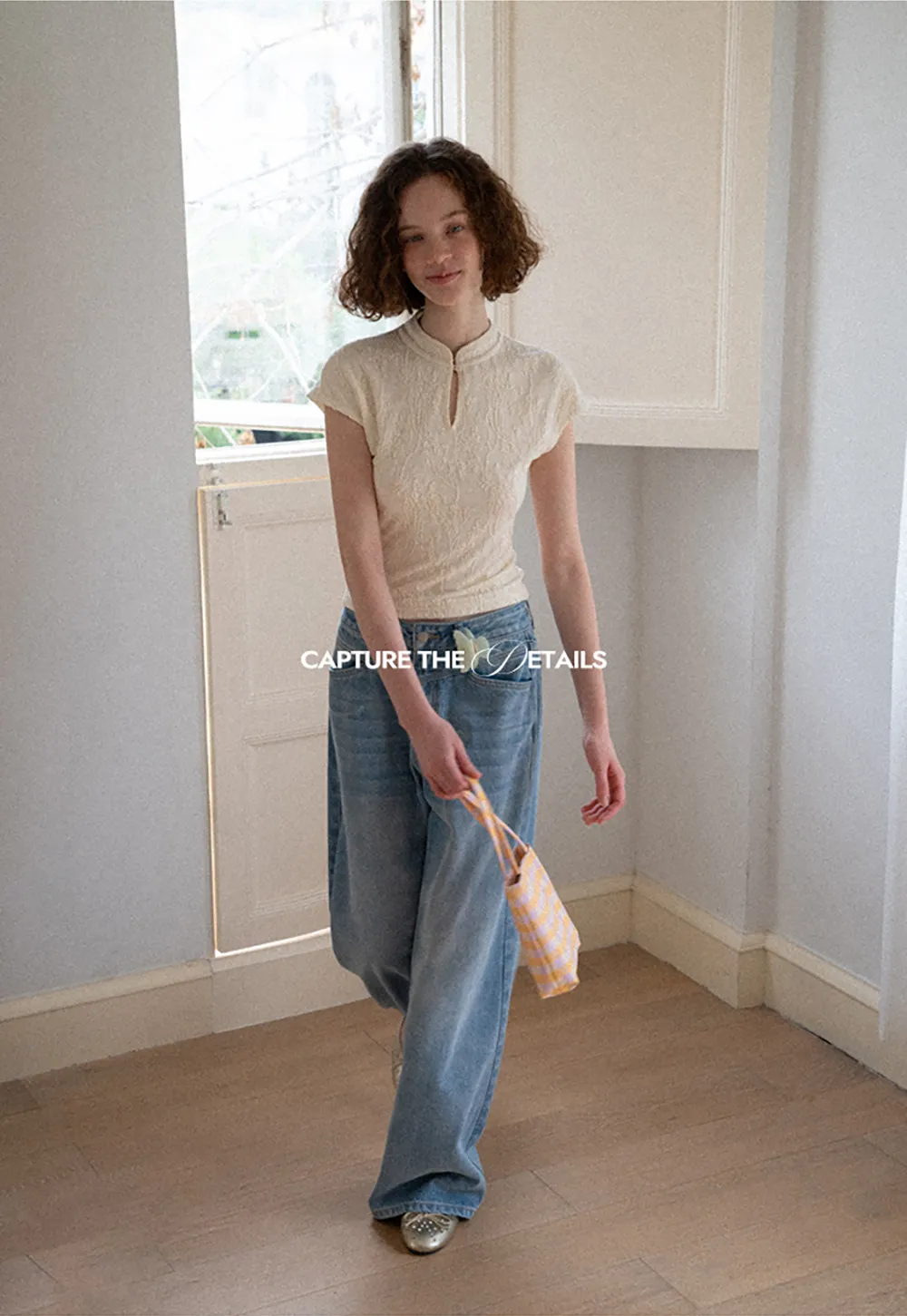 High Waist Wide Leg Denim Jeans